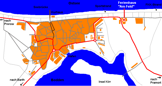 Ortsplan von Zingst